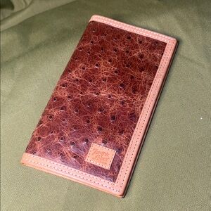 Tony Lama Ostrich print Wallet